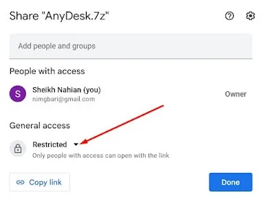গুগল ড্রাইভ ফাইল লিংক জেনে নেয়া