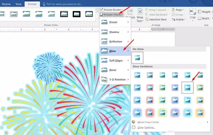 MS Word এর ডকুমেন্টে কোনো ইমেজে ইফেক্ট যুক্ত করার নিয়ম