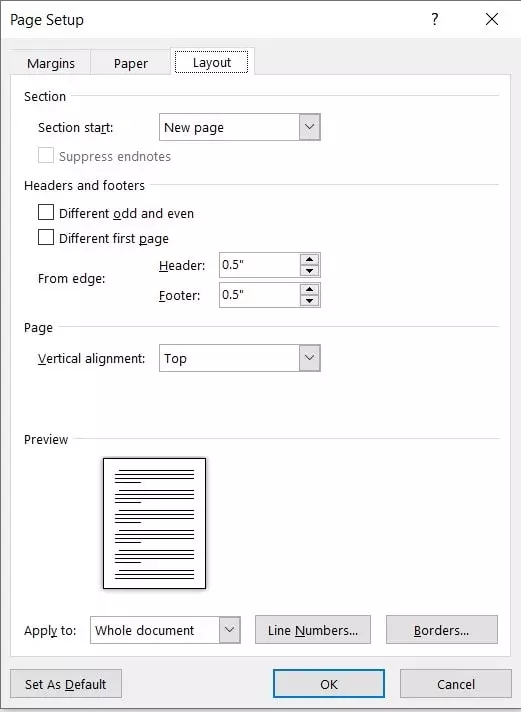 MS Word এর পেজ লেআউট পরিচিতি
