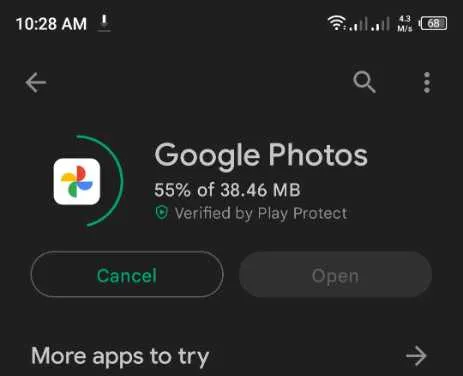 স্মার্ট ফোনে গুগল ফটোজ ইন্সটল করা