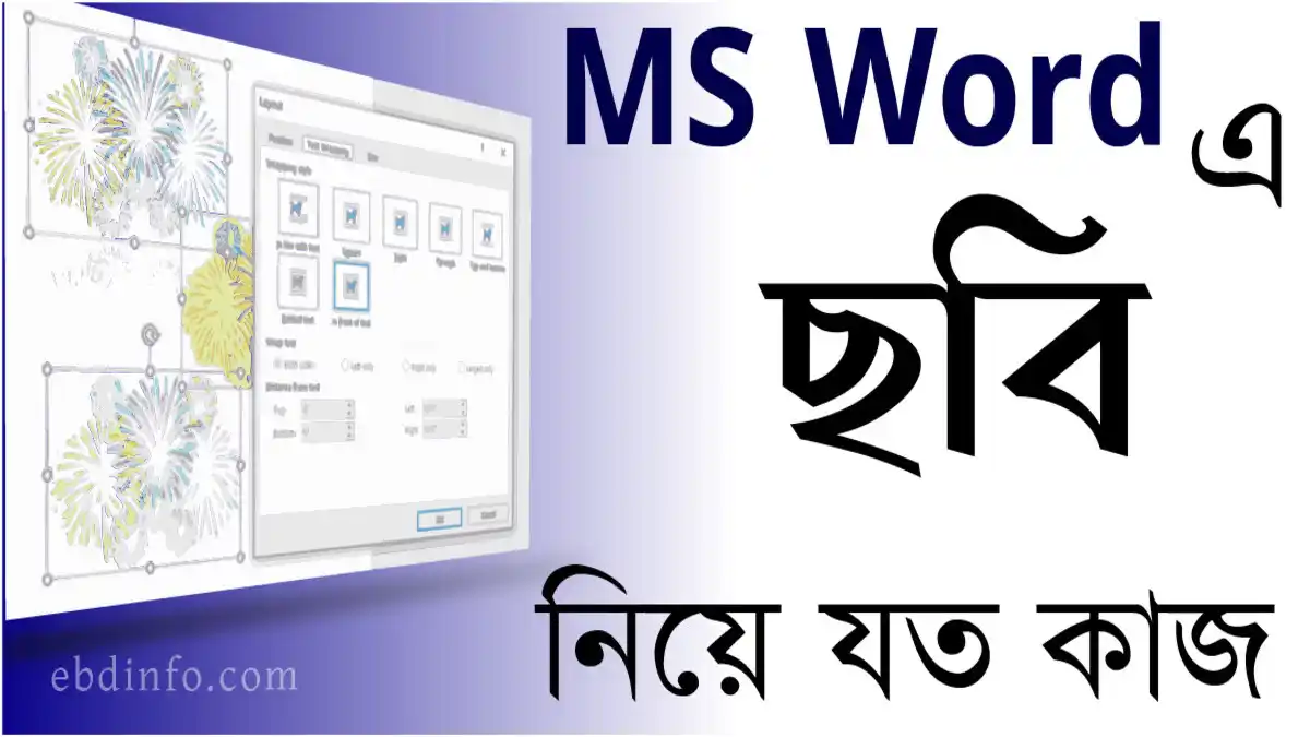 MS Word এ Picture নিয়ে যত কাজ বিস্তারিত