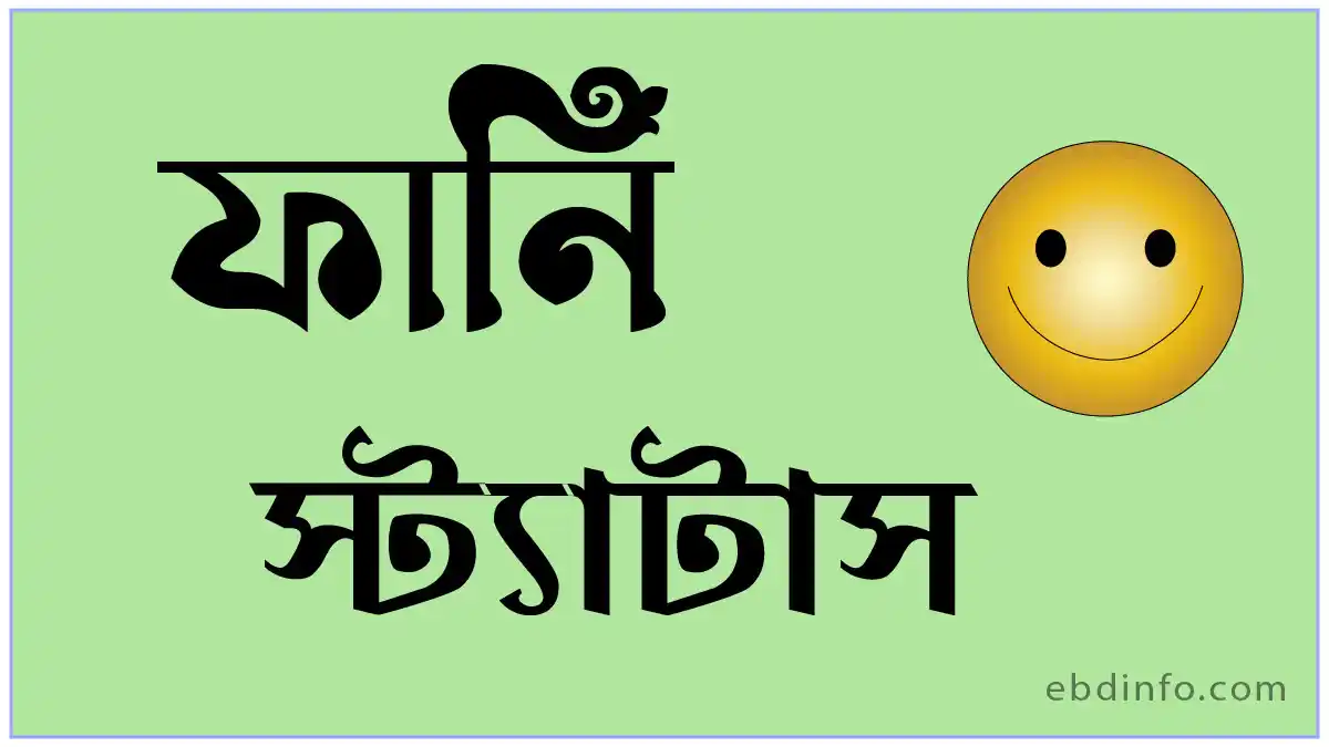 বাছাই করা কিছু ফানি স্ট্যাটাস কালেকশন